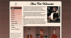 Desktop Screenshot of annecoleviolinmaker.com